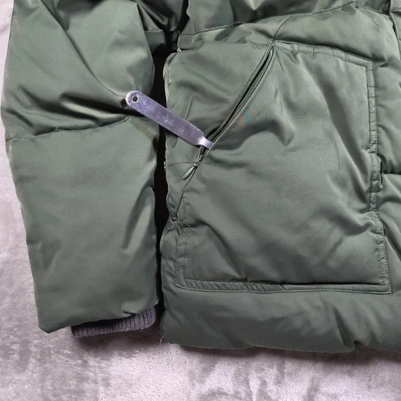Stella McCartney Puffer Jacket Kids 12 Years Green Bomber Full Zip Winter Vegan - Picture 3 of 12